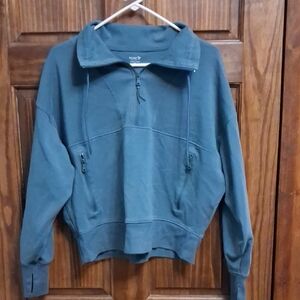 Old Navy Teal Half-Zip Pullover Hoodie